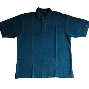 Port Authority Men's Short Sleeve Hunter Green Polo Shirt Size XL